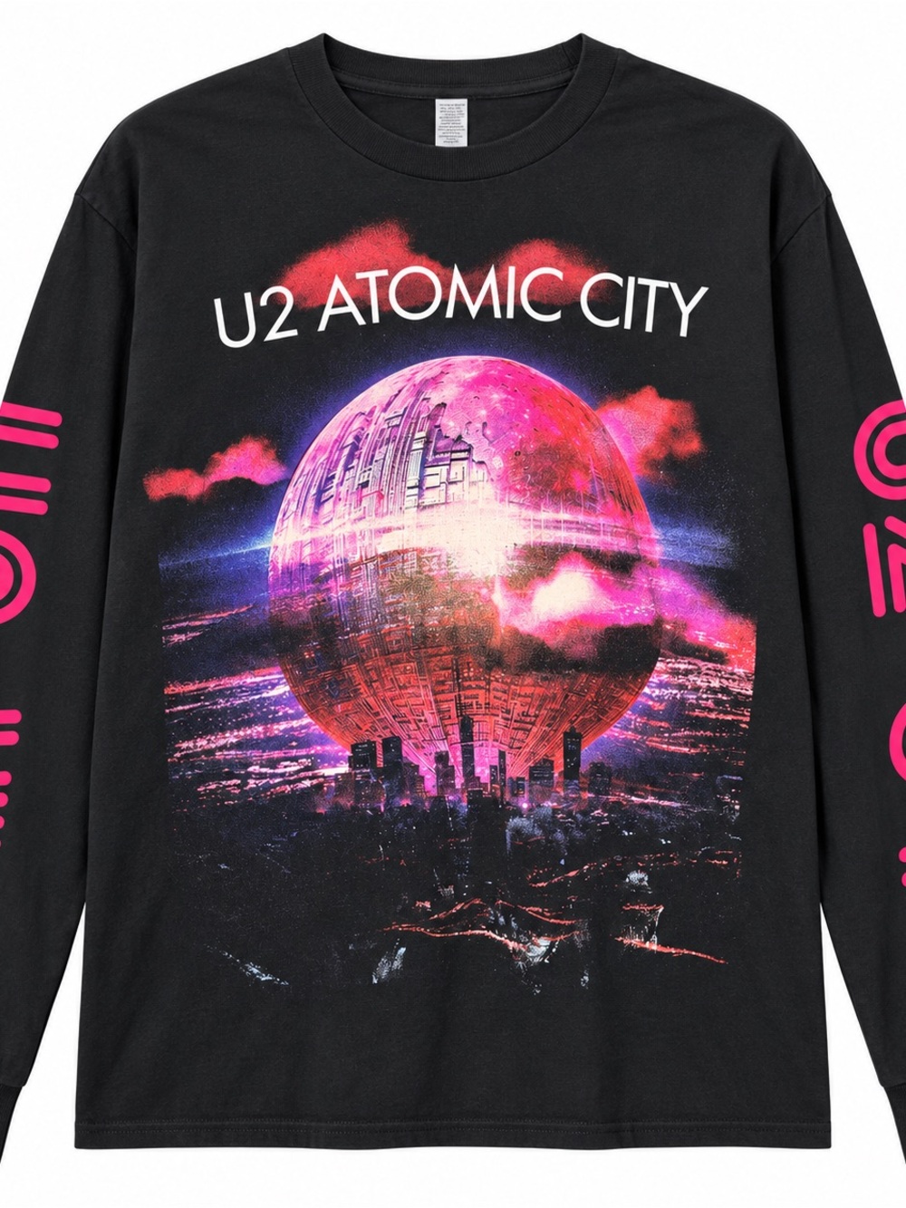 U2 Atomic City Live at Sphere Las Vegas long-sleeve concert shirt